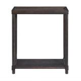 Narrow Side End Tables With Shelf (Set of 2)