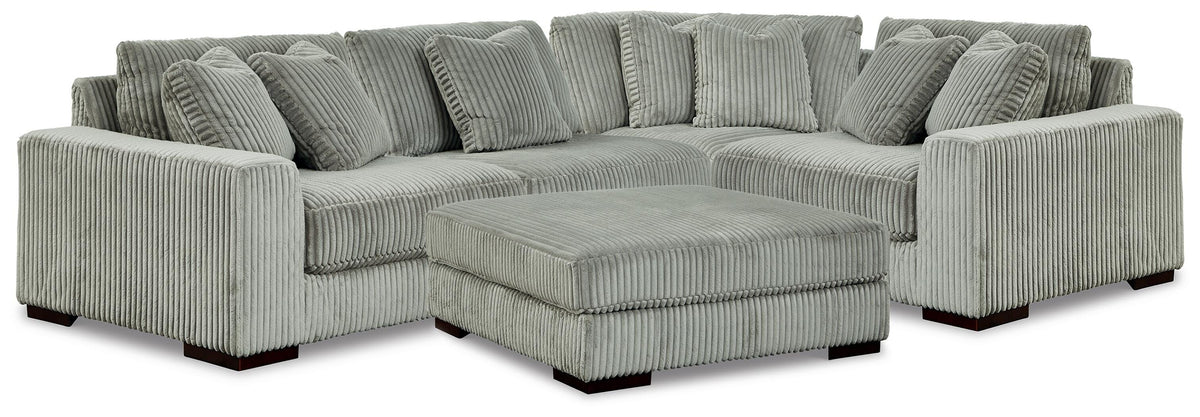 Lindyn 4-Piece Sectional and Ottoman - 21105U7