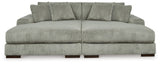 Lindyn Super Chaise with Oversized Swivel Chair - 21105U5