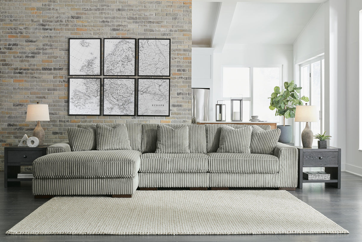 Lindyn 3-Piece Sectional and Oversized Swivel Accent Chair - 21105U6