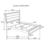 Watson 5-piece Full Bedroom Set Grey Oak - 212421F-S5