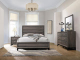 Watson 4-piece Eastern King Bedroom Set Grey Oak - 212421KE-S4