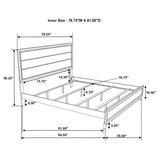 Watson 4-piece Eastern King Bedroom Set Grey Oak - 212421KE-S4