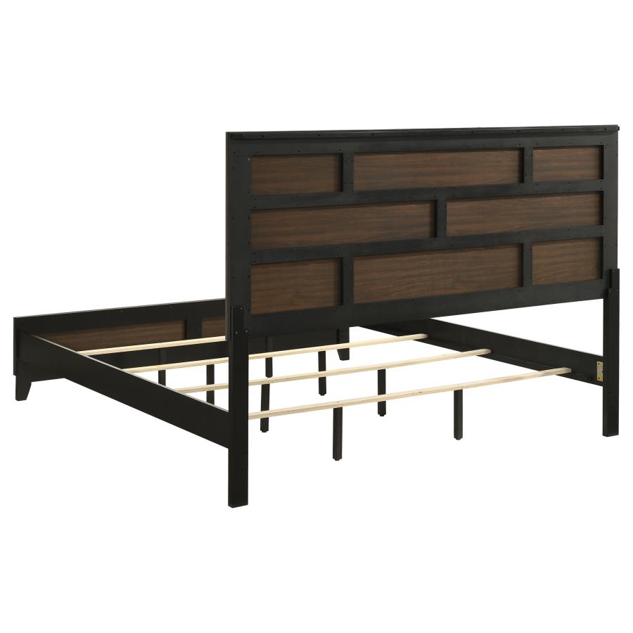 Watson Wood Eastern King Panel Bed Grey Oak - 212421KE