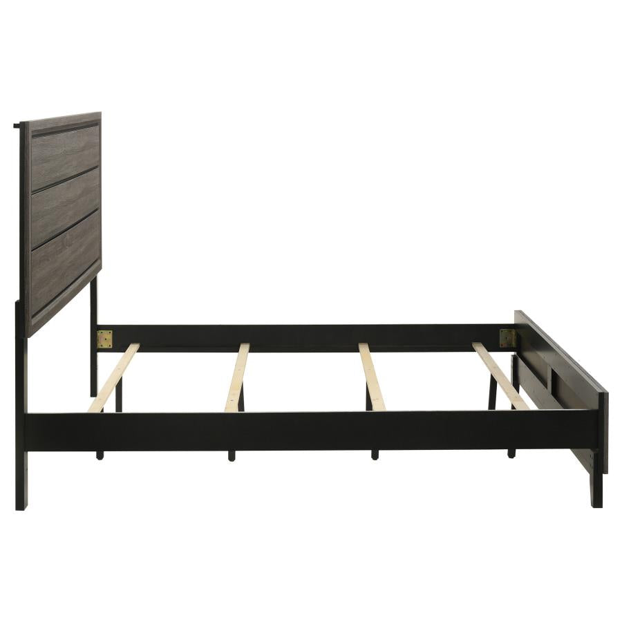 Watson Wood Eastern King Panel Bed Grey Oak - 212421KE