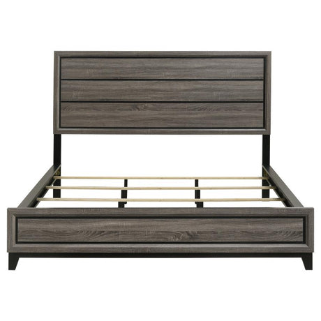Watson Wood California King Panel Bed Grey Oak - 212421KW