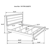 Watson Wood California King Panel Bed Grey Oak - 212421KW