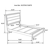 Watson 4-piece Twin Bedroom Set Grey Oak - 212421T-S4