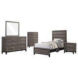 Watson 5-piece Twin Bedroom Set Grey Oak - 212421T-S5