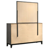 Watson 6-drawer Dresser with Mirror Grey Oak - 212423M