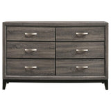 Watson 6-drawer Dresser Grey Oak - 212423