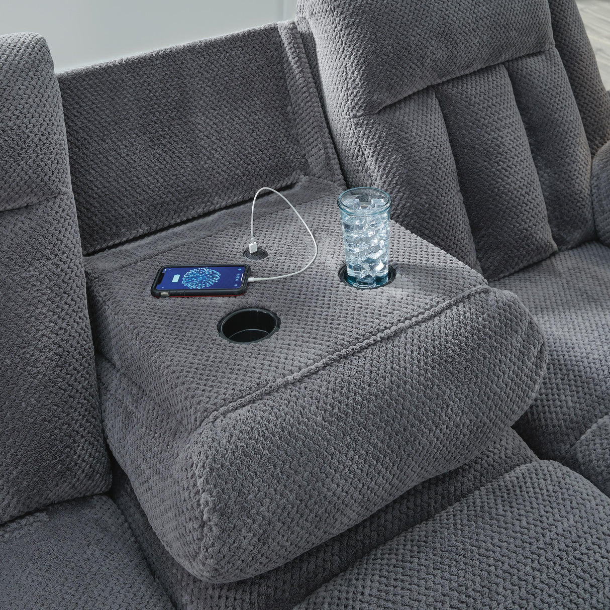 Observation Power Reclining Sofa with Drop Down Table - PC2140599