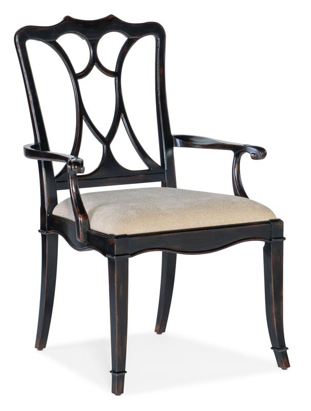 Charleston Upholstered Seat Arm Chair - 6750-75300-97
