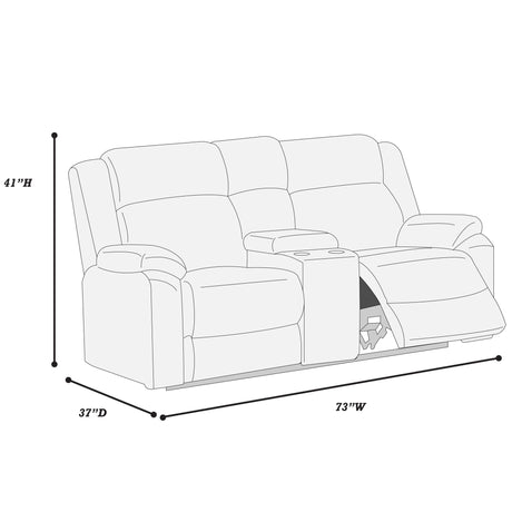 Motion Loveseat With Console
