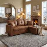Sectional Sofa With Pull Out Bed, Reversible Chaise