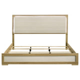 Hyland Eastern King Panel Bed LED Headboard Natural - 215651KE