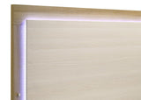 Hyland Eastern King Panel Bed LED Headboard Natural - 215651KE