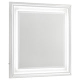 Cassia 5-piece Eastern King LED Bedroom Set White High Gloss - 215791KE-S5