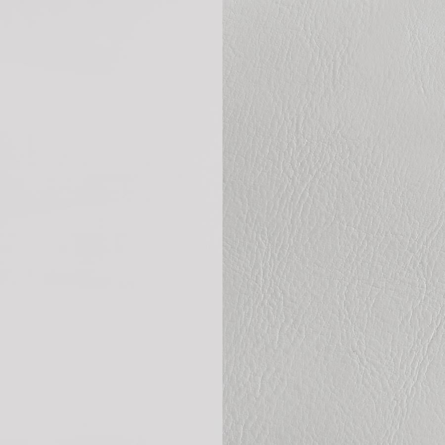 Cassia Eastern King LED Panel Bed White High Gloss - 215791KE