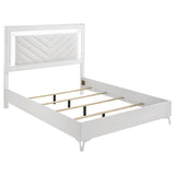 Cassia 4-piece Queen LED Bedroom Set White High Gloss - 215791Q-S4