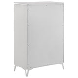 Cassia 5-drawer Bedroom Chest of Drawers White High Gloss - 215795