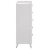 Cassia 5-drawer Bedroom Chest of Drawers White High Gloss - 215795