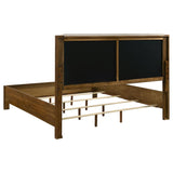 Adderley 5-piece Eastern King Bedroom Set Warm Brown - 215851KE-S5