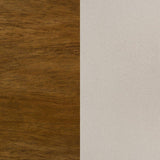 Adderley Eastern King Wood Panel Bed Cream and Warm Brown - 215851KE