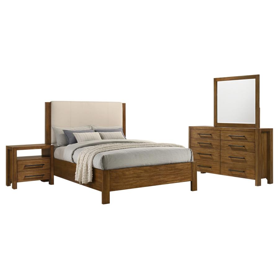 Adderley 4-piece California King Bedroom Set Warm Brown - 215851KW-S4