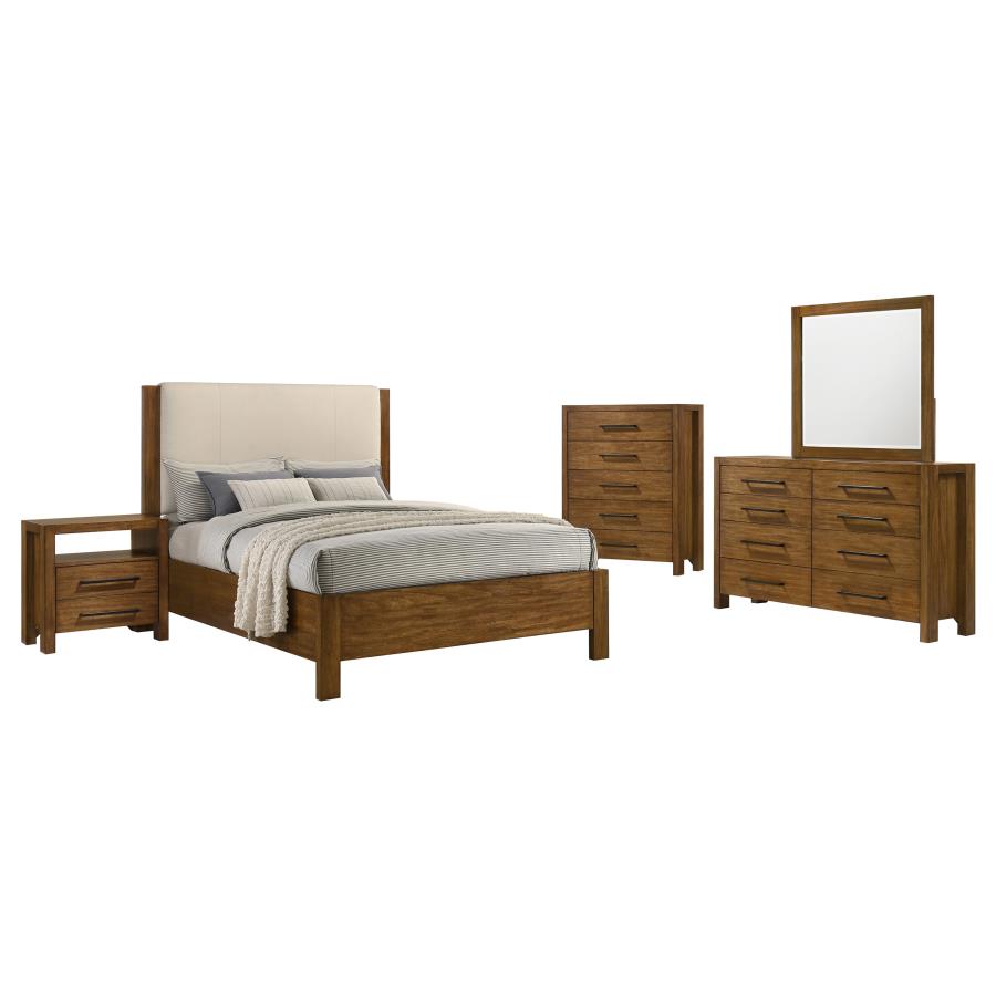 Adderley 5-piece California King Bedroom Set Warm Brown - 215851KW-S5
