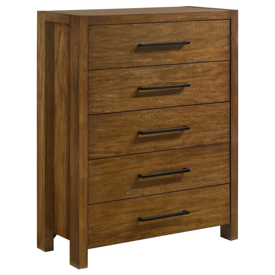 Adderley 5-piece California King Bedroom Set Warm Brown - 215851KW-S5