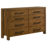 Adderley 8-drawer Bedroom Dresser Cabinet Warm Brown - 215853