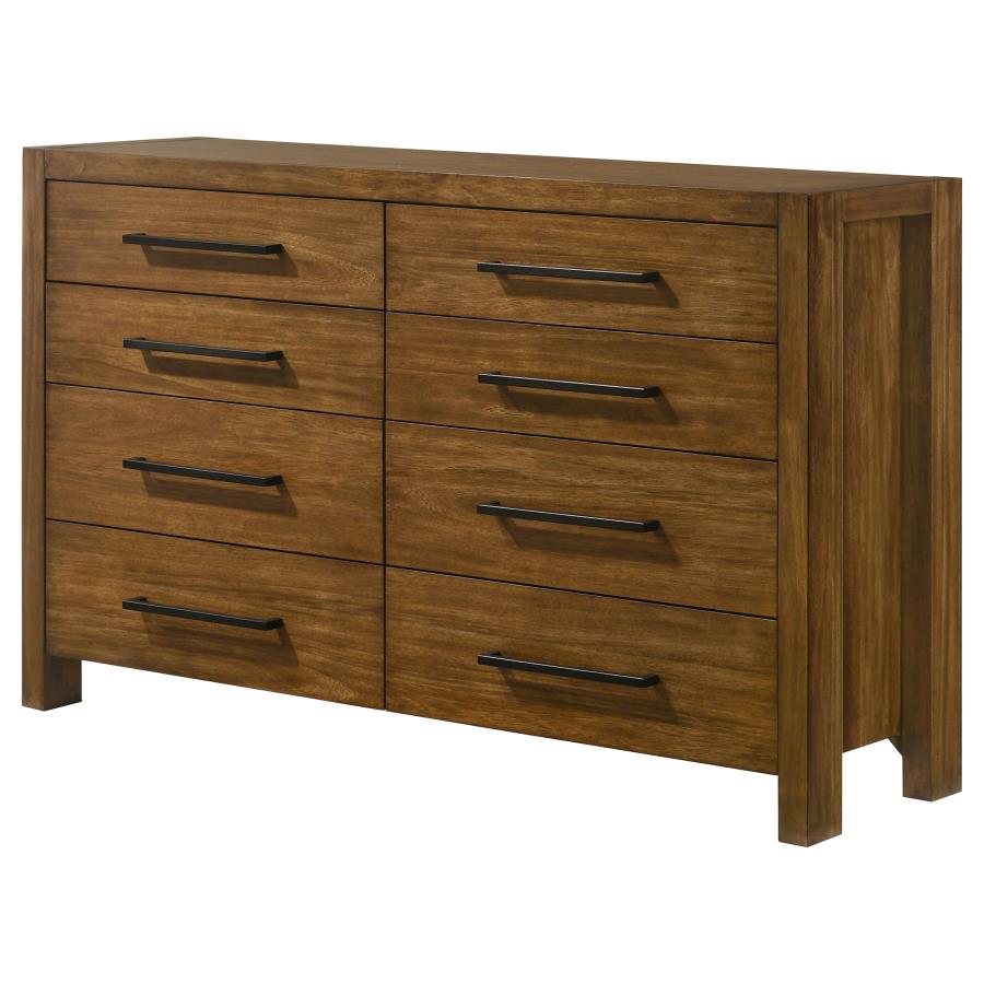 Adderley 8-drawer Bedroom Dresser Cabinet Warm Brown - 215853