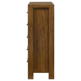 Adderley 5-drawer Bedroom Chest of Drawers Warm Brown - 215855