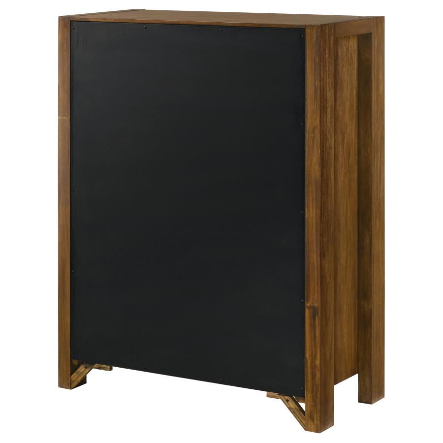 Adderley 5-drawer Bedroom Chest of Drawers Warm Brown - 215855