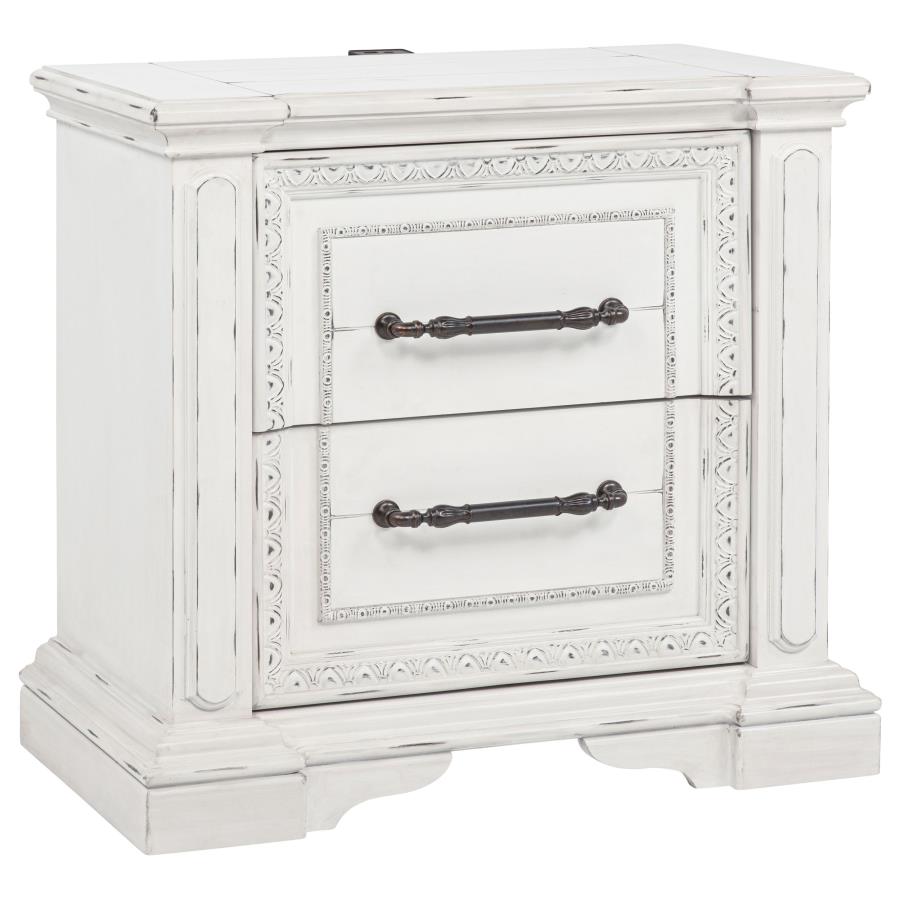 McKinney 5-piece California King Bedroom Set Vintage White - 215871KW-S5