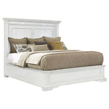 McKinney California King LED Light Panel Bed Vintage White - 215871KW