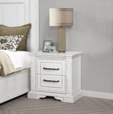 McKinney 2-drawer Nightstand with Dual USB Vintage White - 215872