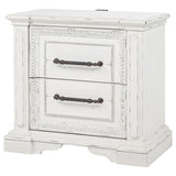 McKinney 2-drawer Nightstand with Dual USB Vintage White - 215872
