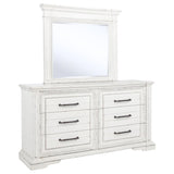 McKinney 6-drawer Bedroom Dresser with Mirror Vintage White - 215873M