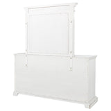 McKinney 6-drawer Bedroom Dresser with Mirror Vintage White - 215873M