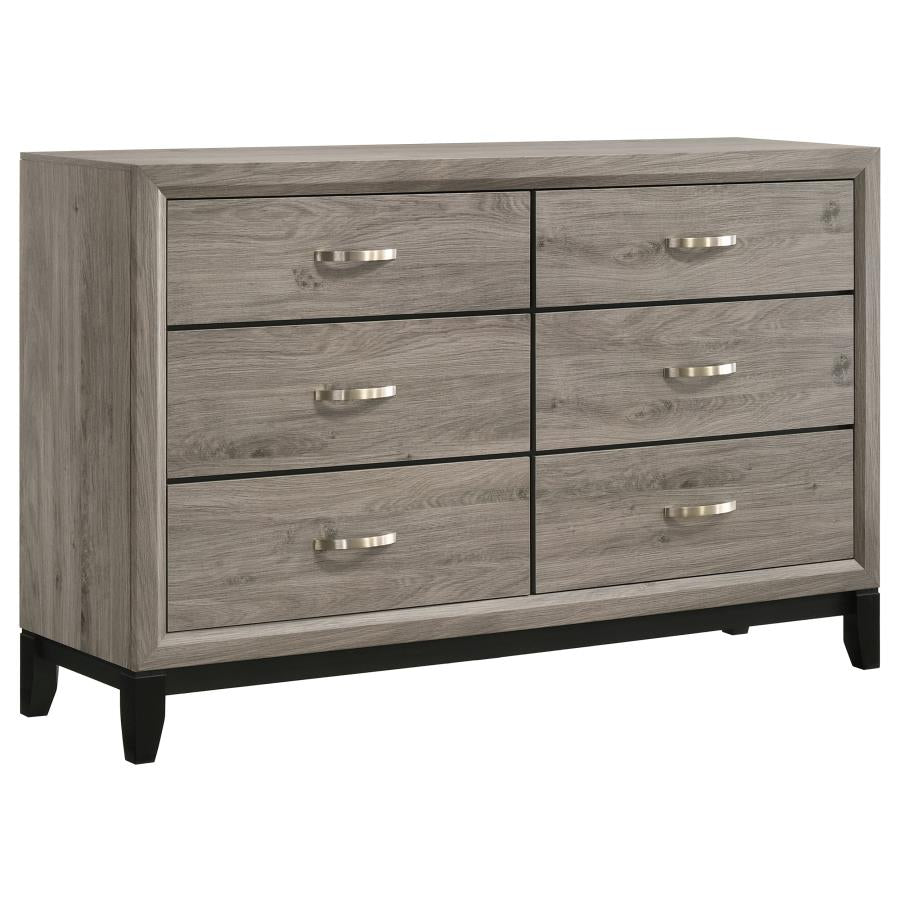 Watson Five-piece Full Bedroom Set Light Taupe - 215911F-S5