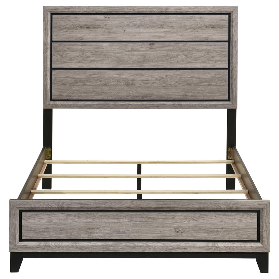 Watson Wood Full Panel Bed Light Taupe - 215911F