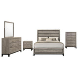 Watson Five-piece Eastern King Bedroom Set Light Taupe - 215911KE-S5