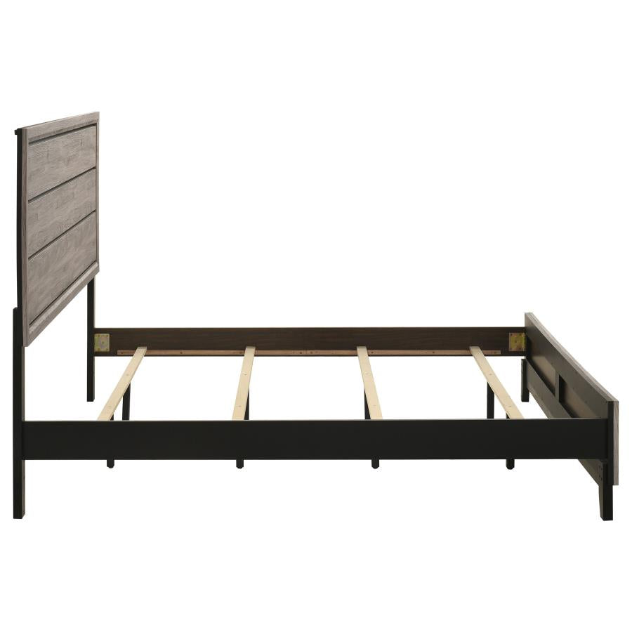 Watson Wood Eastern King Panel Bed Light Taupe - 215911KE