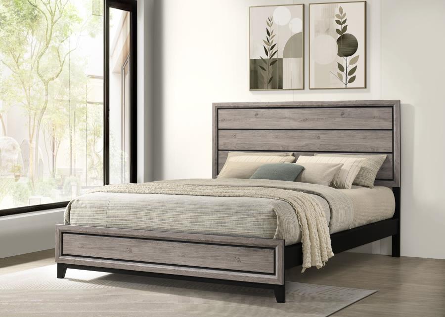 Watson Wood California King Panel Bed Light Taupe - 215911KW