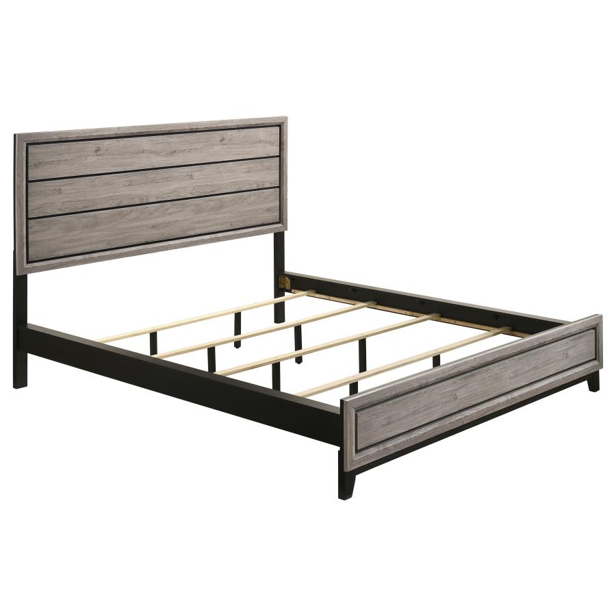 Watson Wood California King Panel Bed Light Taupe - 215911KW