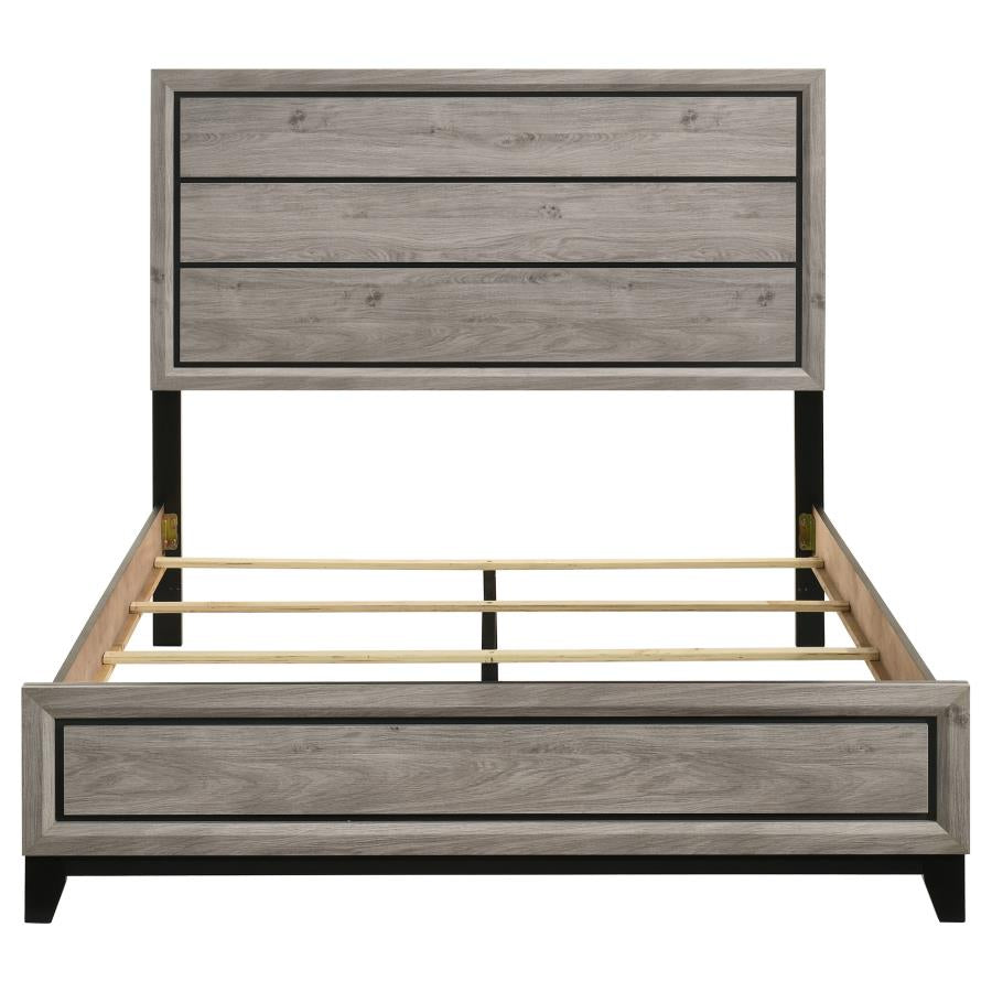 Watson Wood Queen Panel Bed Light Taupe - 215911Q