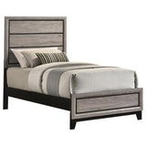 Watson Wood Twin Panel Bed Light Taupe - 215911T