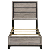 Watson Wood Twin Panel Bed Light Taupe - 215911T